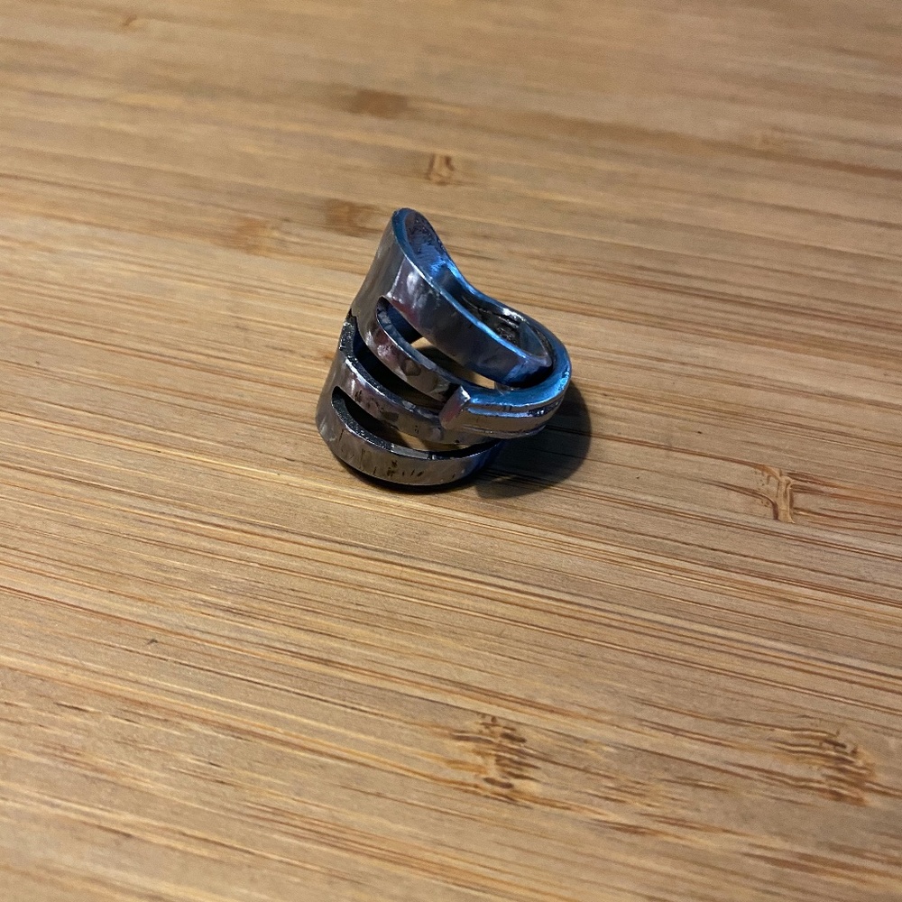 RARE 1950'S SILVER FORK RING